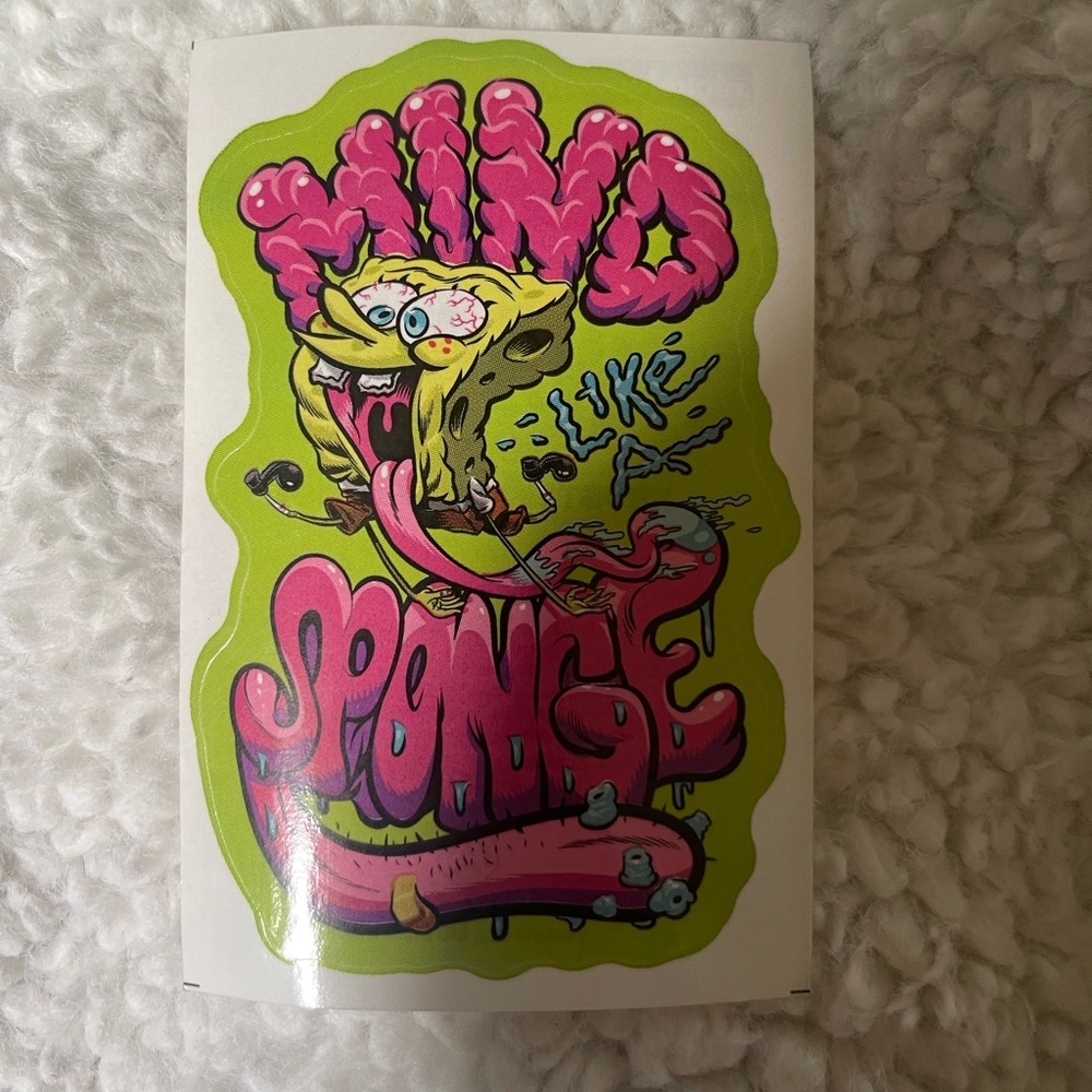 (Qty:1) 12 of 15 Spongebob Squarepants Wacky Sticker Krustypants Edition